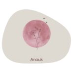 Magneetsticker - Geboortebloem - Roze