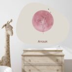 Magneetsticker - Geboortebloem - Roze - Afbeelding 2