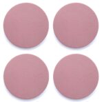 Leer magneet cirkels - Roze - 4 stuks