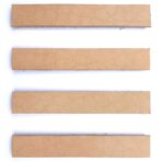 Leer magneet strips - Beige- 4 stuks