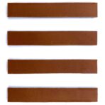 Leer magneet strips - Bruin- 4 stuks