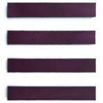 Leer magneet strips - Paars - 4 stuks