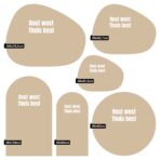 Magneetsticker - Effen kleuren - Beige - Afbeelding 3