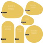 Magneetsticker - Effen kleuren - Geel - Afbeelding 3