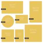 Magneetsticker - Effen kleuren - Geel - Afbeelding 4