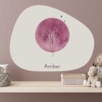 Magneetsticker - Geboortebloem - Paars - Afbeelding 2