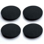 Leer magneet cirkels - Zwart - 4 stuks - Afbeelding 2