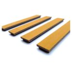 Leer magneet strips - Geel - 4 stuks - Afbeelding 2
