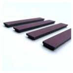 Leer magneet strips - Paars - 4 stuks - Afbeelding 2