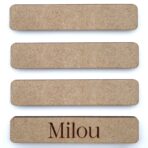 Hout magneet strips - Gepersonaliseerd -4 stuks
