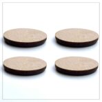 Hout magneet cirkels - 4 stuks - Afbeelding 2